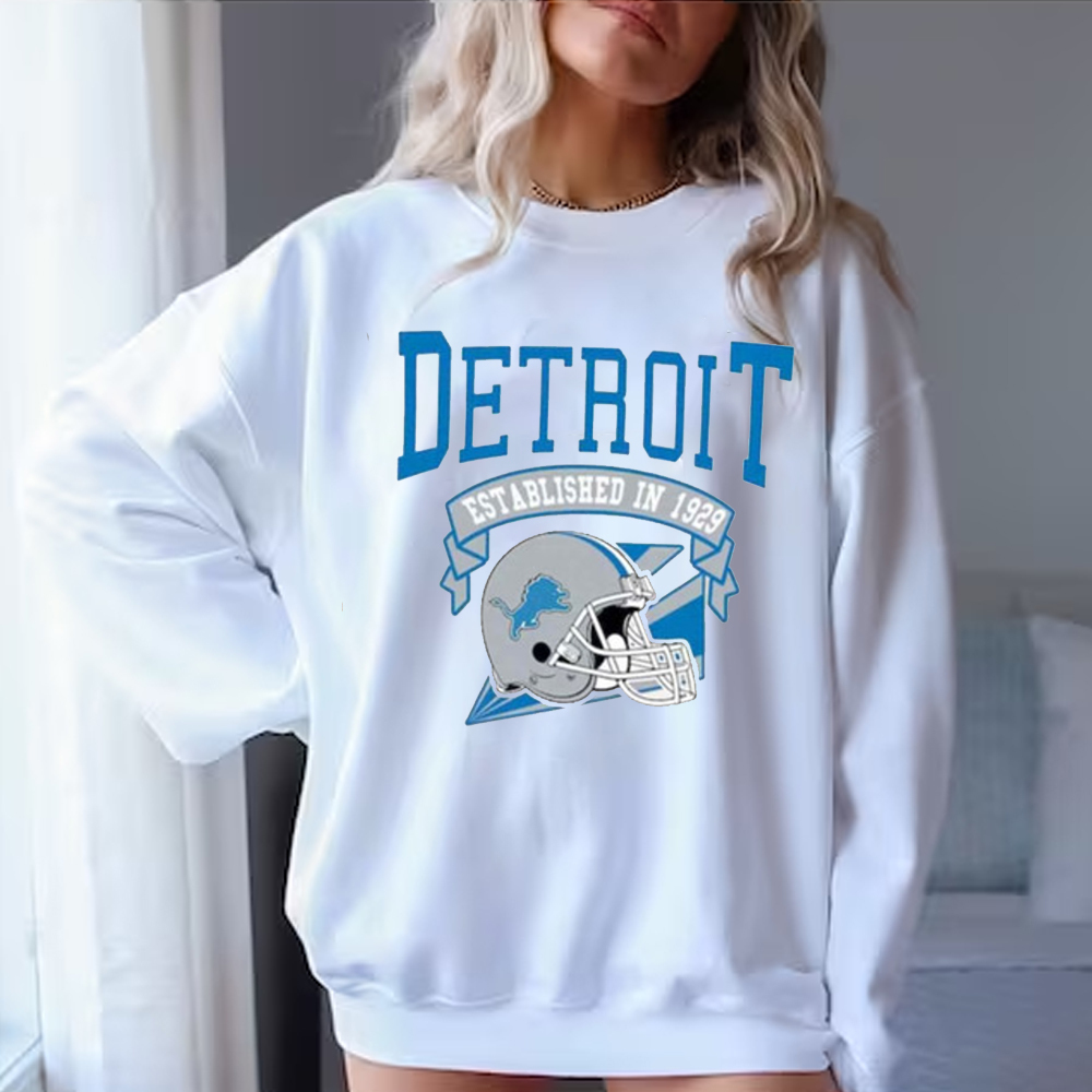Vintage 90's NFL Detroit Lions One Pride Vintage Style NFL Football Sweatshirt